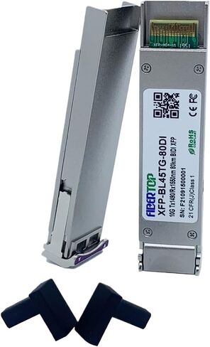 Fibertop 10G XFP 1490/1550NM 80km LC LIBER إلى CAT6 وحدة الألياف الضوئية بجودة ممتازة in Saudi Arabia