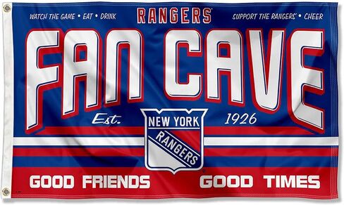 Wincraft New York Rangers Fan Man Cave Banner Flag in Saudi Arabia