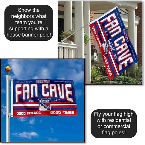 Wincraft New York Rangers Fan Man Cave Banner Flag in Saudi Arabia