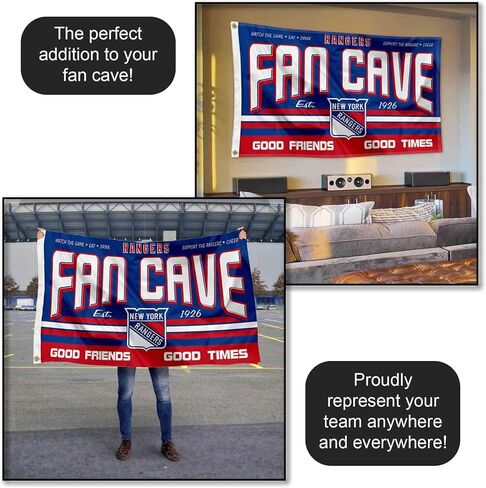Wincraft New York Rangers Fan Man Cave Banner Flag in Saudi Arabia