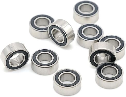 MR125RS 5x12x4mm MR125 RS 2RS Ball Bearings MR125-2RS Black Sealed 10Pcs in Saudi Arabia
