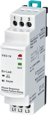 FKV-14 3 * 380VAC Non-Neutual Three-Phase Phase Failure, Phase Asymmetry (Fixed. 30%), Phase Sequence Relay 1Pcs in Saudi Arabia