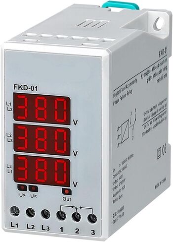 FKD-01 3 * 380VAC عدم تناسق الطور الثابت في الجهد الرقمي ترحيل الحماية الرقمية 1PCS in Saudi Arabia
