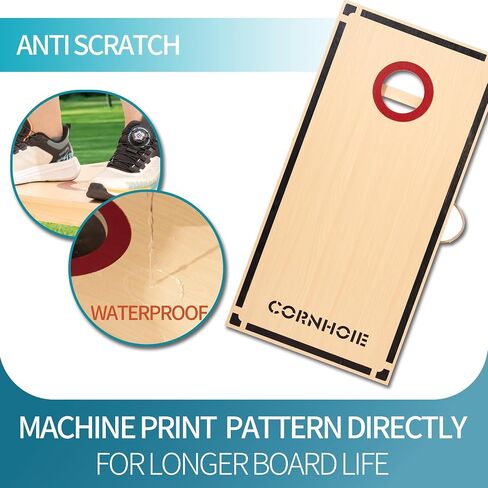 مجموعة لوحات Cornhole مجموعة التنظيم - 4'x2 'قسط من علة ثقب الذرة الخشبي الصلبة مع 8 أكياس الفول in Saudi Arabia