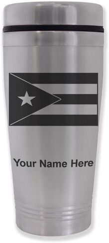 LASERGRAM 16OZ MOGURER MUG ، علم بورتوريكو ، نقش شخصي in Saudi Arabia