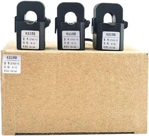 3PCS Snap-in Type Small Current Transformer Three-Phase Electric Meter Open Type Current Transformer mA 0.5 Class 10/20/50/75mA(20A 20mA) in Kuwait