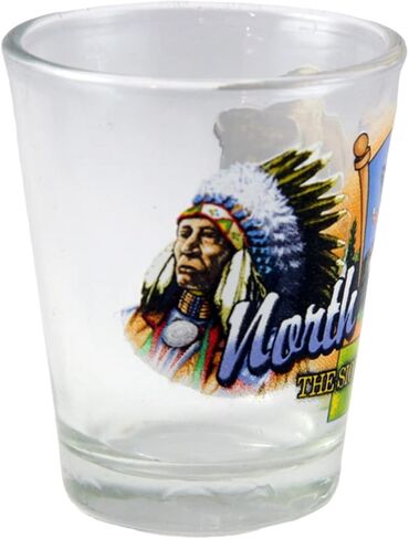 North Dakota Sioux State Elements Shot Glass in Kuwait
