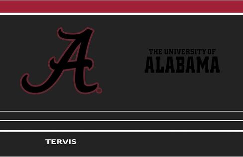 Tervis Traveler Alabama Crimson Tide - لعبة ليلية ثلاثية كوب سفر معزول مع عزل معزول يحافظ على المشروبات الباردة والساخنة ، 30 أوقية مع القش ، الفولاذ المقاوم للصدأ in Kuwait