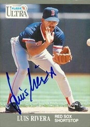 Autograph Warehouse 37576 Luis Rivera Autographed Baseball Card Boston Red Sox 1991 Fleer Ultra No. 42 in Saudi Arabia