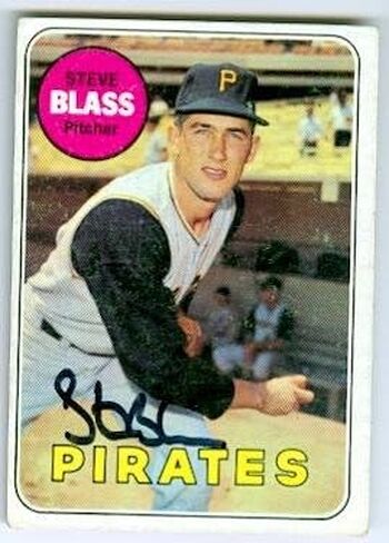 توقيع 124603 Pittsburgh Pirates 1969 Topps No. 104 Steve Blass Card Baseball Card in Saudi Arabia