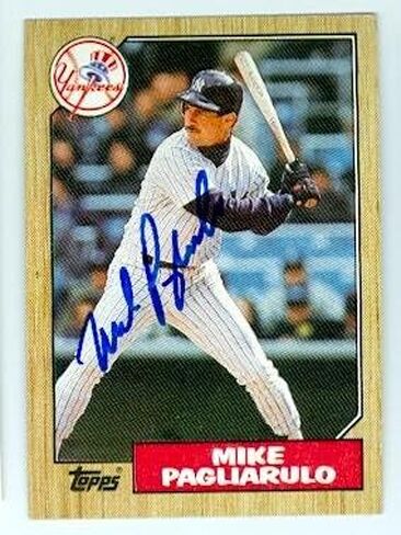 119958 New York Yankees 1987 Topps No. 195 Mike Pagliarulo بطاقة البيسبول in Saudi Arabia