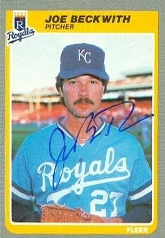 مستودع توقيعه 98148 Joe Beckwith Card Baseball Card Kansas City Royals 1985 Fleer No. 197 in Saudi Arabia