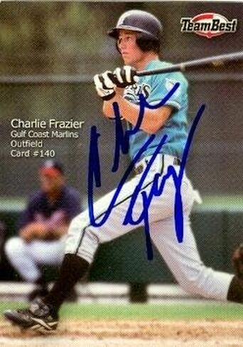 توقيعه 156594 فلوريدا مارلينز 2015 هوم الجري ديربي إبريق تود فريزر FT 2000 أفضل رقم 140 Charlie Frazier Card Baseball Card in Saudi Arabia