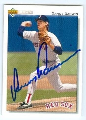 Autograph 119733 Boston Red Sox 1992 Upper Deck No. 678 Danny Darwin Autographed Baseball Card in Saudi Arabia