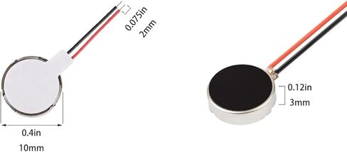 MINI DC Vibration Motor 3V 12000RPM MICRO DC MOTOR 0.40 * 0.106 "+0.40 * 0.12" +0.40 * 0.134 "بوصة ، محرك تهتز العملة للأجهزة المنزلية الجهاز اللوحي. in Kuwait