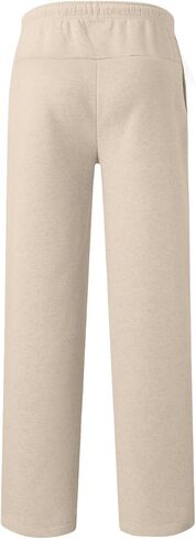 Baggy Sweatpants Men Loose Fleece Joggers with Pockets Elastic Drawstring Casual Gym Pants Straight Leg Trendy Trousers in Saudi Arabia