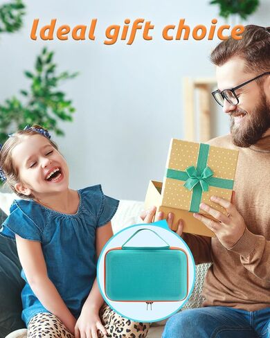 RAIACE Hard Storage Case Compatible with 3Doodler Start+ Essentials for 3D Pen Set, Protective Carrying Bag for Printing Pens, Cables and Accessories. (case only) - Green in Kuwait