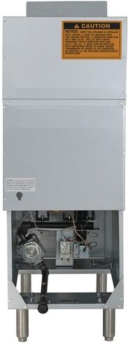 Kratos Commercial Floor Fryer, 40 lb. Stainless Steel Deep Fryer with Gas Hose Connection Kit, 90,000 BTU, 48" Mobile Gas Hose, Natural Gas in Kuwait