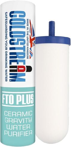 Coldstream FTO Plus خرطوشة تصفية المياه (حزمة 2) - يمكن الاعتماد عليها لسهولة التثبيت كبديل ببديل - مرشح الجاذبية السيراميك لأنظمة الفولاذ المقاوم للصدأ in Kuwait