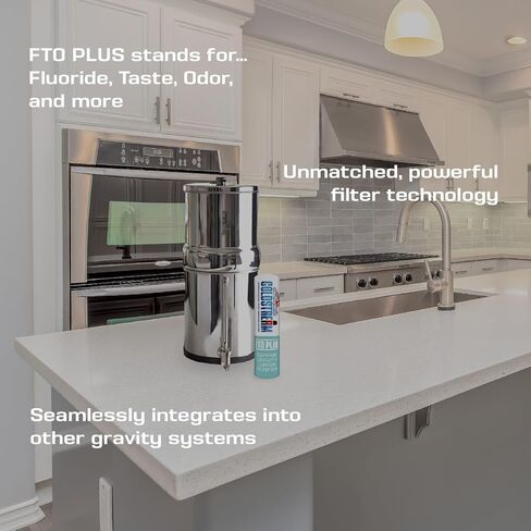 Coldstream FTO Plus خرطوشة تصفية المياه (حزمة 2) - يمكن الاعتماد عليها لسهولة التثبيت كبديل ببديل - مرشح الجاذبية السيراميك لأنظمة الفولاذ المقاوم للصدأ in Kuwait