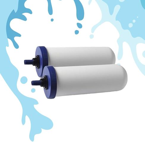 Coldstream FTO Plus خرطوشة تصفية المياه (حزمة 2) - يمكن الاعتماد عليها لسهولة التثبيت كبديل ببديل - مرشح الجاذبية السيراميك لأنظمة الفولاذ المقاوم للصدأ in Kuwait
