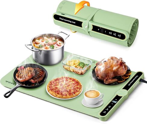 Warming Mat For Food, Food Warmer Mat with 9 Temps, Fast Heating Mat for Food, Heating Pad for Food, Electric Warming Mat for Food, Food Heating Mat for Countertop, Food Warming Mat, Food Warmer in Saudi Arabia