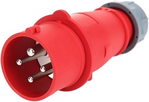32A 4-Pin 380V-415V IP44 3P+E POWER POWER POWER POWERNPROOP SLACK and SOCKET Industrial Siteproof Dustproof Maloy Male and Female (324X 32A 4PIN) in Saudi Arabia