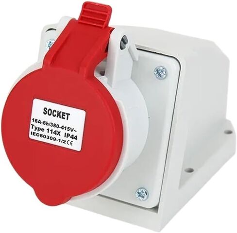 32A 4-Pin 380V-415V IP44 3P+E POWER POWER POWER POWERNPROOP SLACK and SOCKET Industrial Siteproof Dustproof Maloy Male and Female (324X 32A 4PIN) in Saudi Arabia