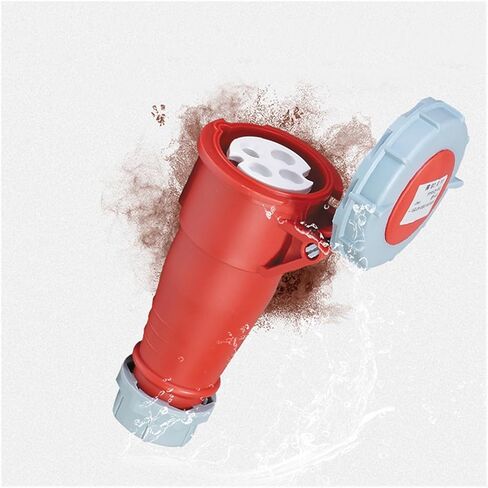 IP67 Industrial Plug and Socket Connector 3Pin 4Pin 5Pin 32A Waterproof high-end Wall-Mounted Socket Panel Socket(Panel Socket 4p) in Saudi Arabia