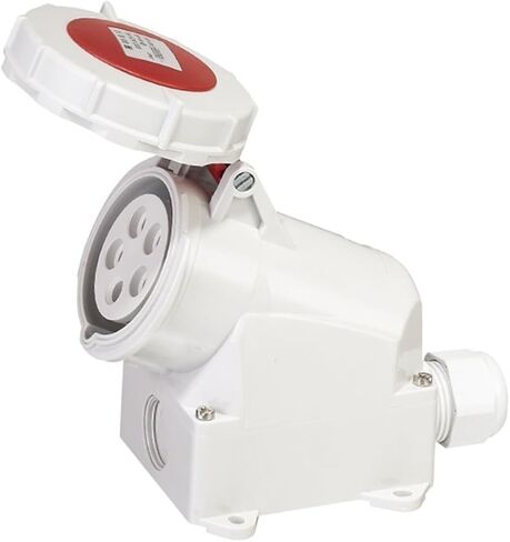 IP67 Industrial Plug and Socket Connector 3Pin 4Pin 5Pin 32A Waterproof high-end Wall-Mounted Socket Panel Socket(Panel Socket 4p) in Saudi Arabia