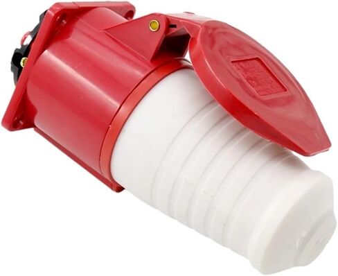 Waterproof Industrial Aviation Plug and Socket Connector 3-pin 4-pin 5-pin 16A Concealed Aviation Docking(5 Core Red) in Saudi Arabia