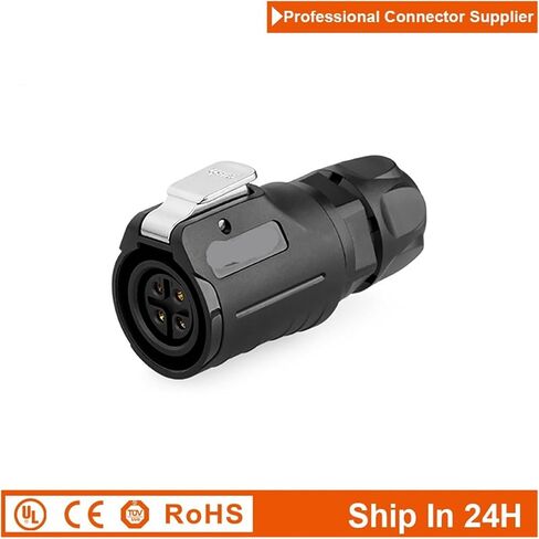 LP16 M16 موصل كابل مضاد للماء من البلاستيك 2 3 4 5 7 8 9 دبوس قابس كهربائي قابس ذكر للفيديو الصناعي LED (مجموعة 4Pin) in Saudi Arabia