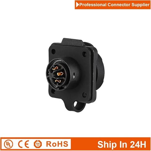 LP16 M16 موصل كابل مضاد للماء من البلاستيك 2 3 4 5 7 8 9 دبوس قابس كهربائي قابس ذكر للفيديو الصناعي LED (مجموعة 4Pin) in Saudi Arabia