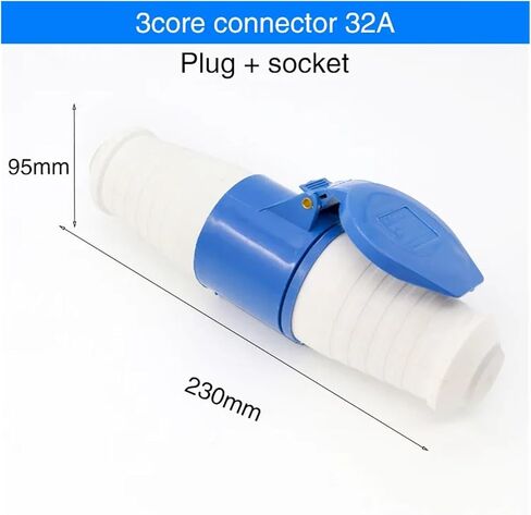 Waterproof and Explosion-Proof Industrial Aviation Plug and Socket 3-core 4-core 5-core Hole 32A Connector Aviation Plug Docking(5 Core Red) in Saudi Arabia