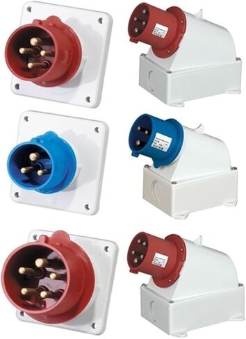 IP44 Reverse Plug Waterproof Industrial Aviation Plug and Socket Connector Docking 3-core 4-Hole 5-core 16A/32A high-end Socket(Surface Plug4P 32A) in Saudi Arabia