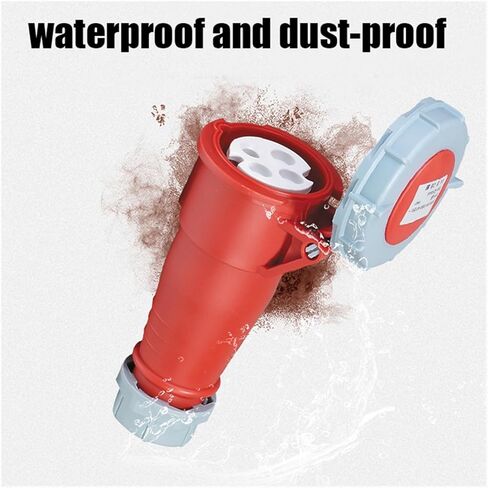 IP44 Reverse Plug Waterproof Industrial Aviation Plug and Socket Connector Docking 3-core 4-Hole 5-core 16A/32A high-end Socket(Surface Plug4P 32A) in Saudi Arabia