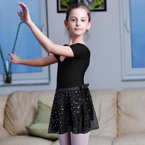 Century Star Girls Sequin Ballet Skirt Women Dance Wrap Wrap Chiffon Ballet Outfits Leotard for Teen Girls in Saudi Arabia