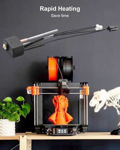 طباعة رأس سخان رأس طباعة ملاءمة لـ Prusa i3 Mk4/XL FDM 3D Printer ، 24V 40W Thating Canting Startridge Prouder Kit مع إكسسوارات إضافية 0.2 مم 0.4 مم 0.6 مم in Saudi Arabia
