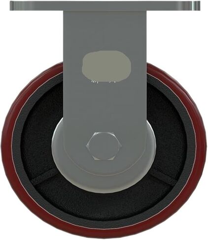 Heavy-Duty 5-inch cast Iron PU (Polyurethane) Fixed Caster/Transport Shelf Storage Wheel Industrial Caster 1 in Saudi Arabia