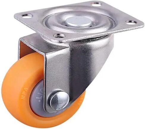 (Pack of 4) 1.5 Inch Screw Casters Orange PP Furniture Wheels Silent Display Cabinet Speaker(D) in Saudi Arabia