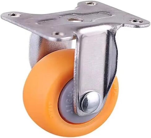 (Pack of 4) 1.5 Inch Screw Casters Orange PP Furniture Wheels Silent Display Cabinet Speaker(D) in Saudi Arabia