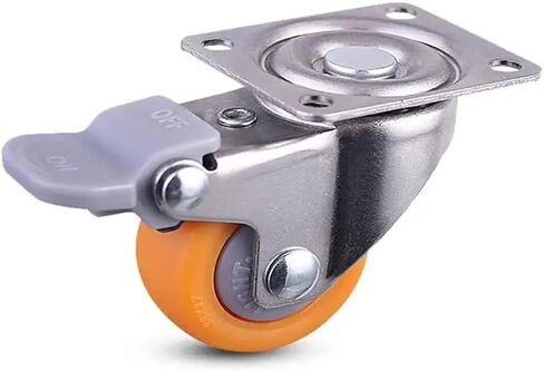 (Pack of 4) 1.5 Inch Screw Casters Orange PP Furniture Wheels Silent Display Cabinet Speaker(D) in Saudi Arabia