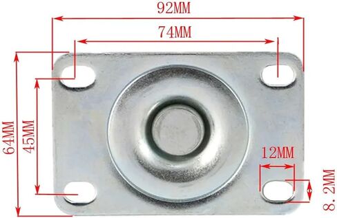 1 x 4 inch Caster Iron core Polyurethane Medium Flat PU Wheel high Strength wit in Saudi Arabia