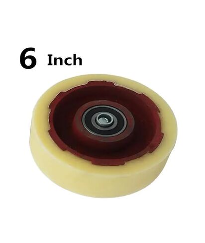 1 Pack 5 Inch Single Wheel Caster Heavy Duty Iron Core Nylon Load Bearing Wear Resistant Flat Drive Thrust in Saudi Arabia
