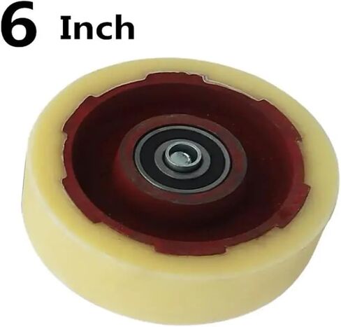 1 Pack 5 Inch Single Wheel Caster Heavy Duty Iron Core Nylon Load Bearing Wear Resistant Flat Drive Thrust in Saudi Arabia