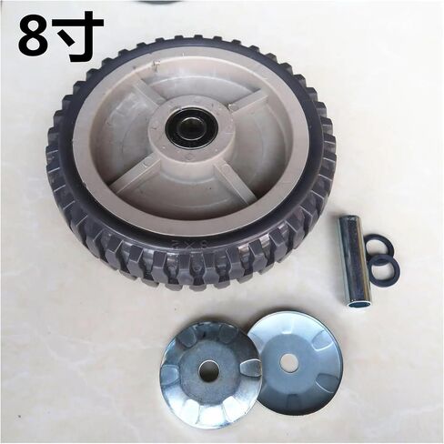 1 Pack 8 Inch Casters Heavy Duty Anti-Slip Single Wheel Gray Rubber Beacon Fire Anti-Tangle Flat Drive Push in Saudi Arabia