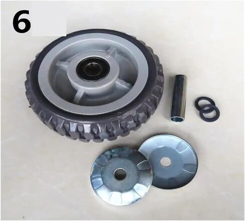 1 Pack 8 Inch Casters Heavy Duty Anti-Slip Single Wheel Gray Rubber Beacon Fire Anti-Tangle Flat Drive Push in Saudi Arabia