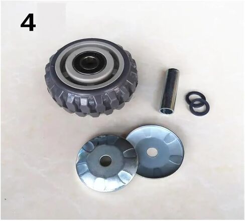 1 Pack 8 Inch Casters Heavy Duty Anti-Slip Single Wheel Gray Rubber Beacon Fire Anti-Tangle Flat Drive Push in Saudi Arabia