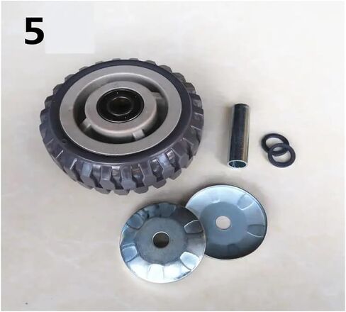 1 Pack 8 Inch Casters Heavy Duty Anti-Slip Single Wheel Gray Rubber Beacon Fire Anti-Tangle Flat Drive Push in Saudi Arabia