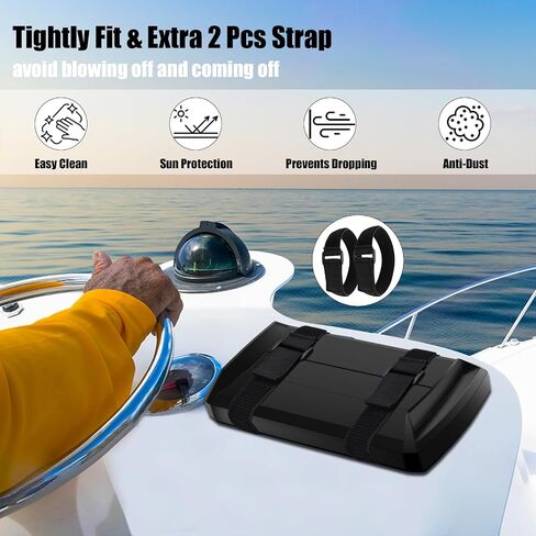 Helix7 Cover- Heavy Duty Fish Finder Sun Cover,Helix 7 Cover Straps Neoprene Screen Protector for 780036-1 UC H7 PR,Fits Most of Helix 7 Series,Professional Protection from Sun/Weather Damage-Black1 in Saudi Arabia